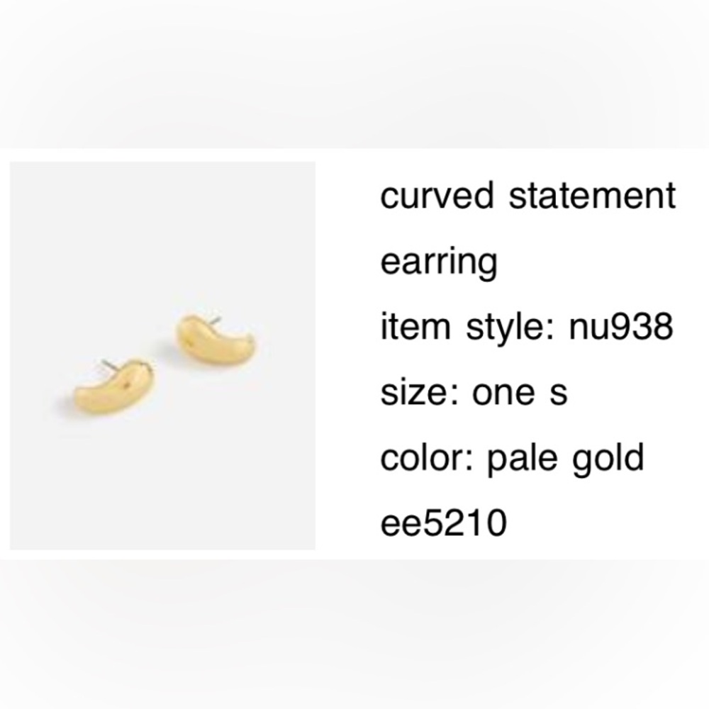 Madewell Curved Statement Earrings